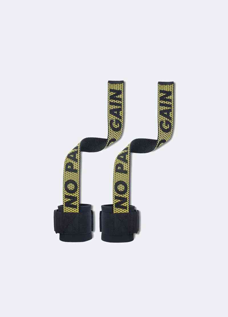 Yellow Silicone Weight Lifting Straps