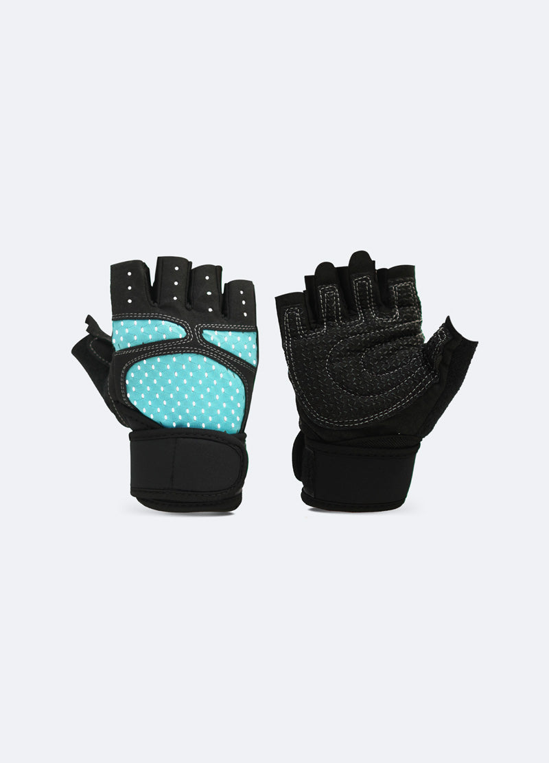 Blue Breathable Gym Weight Lifting Gloves